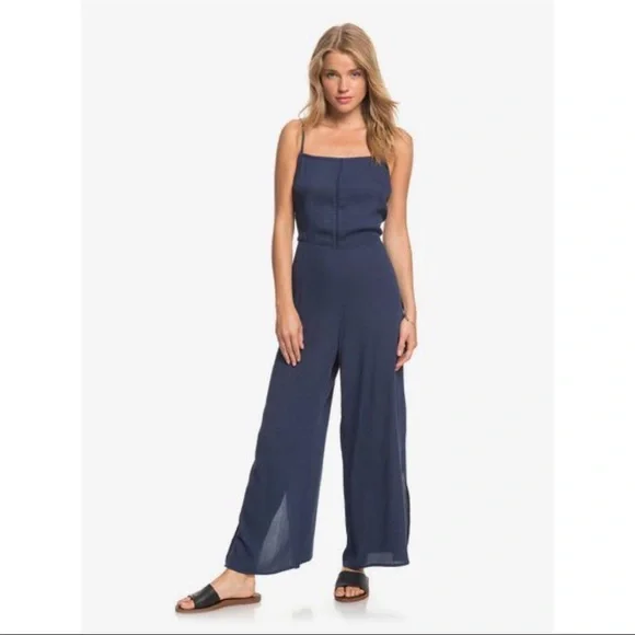 Roxy Navy Blue Jumpsuit - Picture 4 of 9